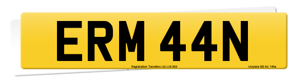 Registration number ERM 44N